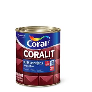 Coralit Esmalte Sintético Premium Brilhante 900ml Marrom Conhaque  - Coral
